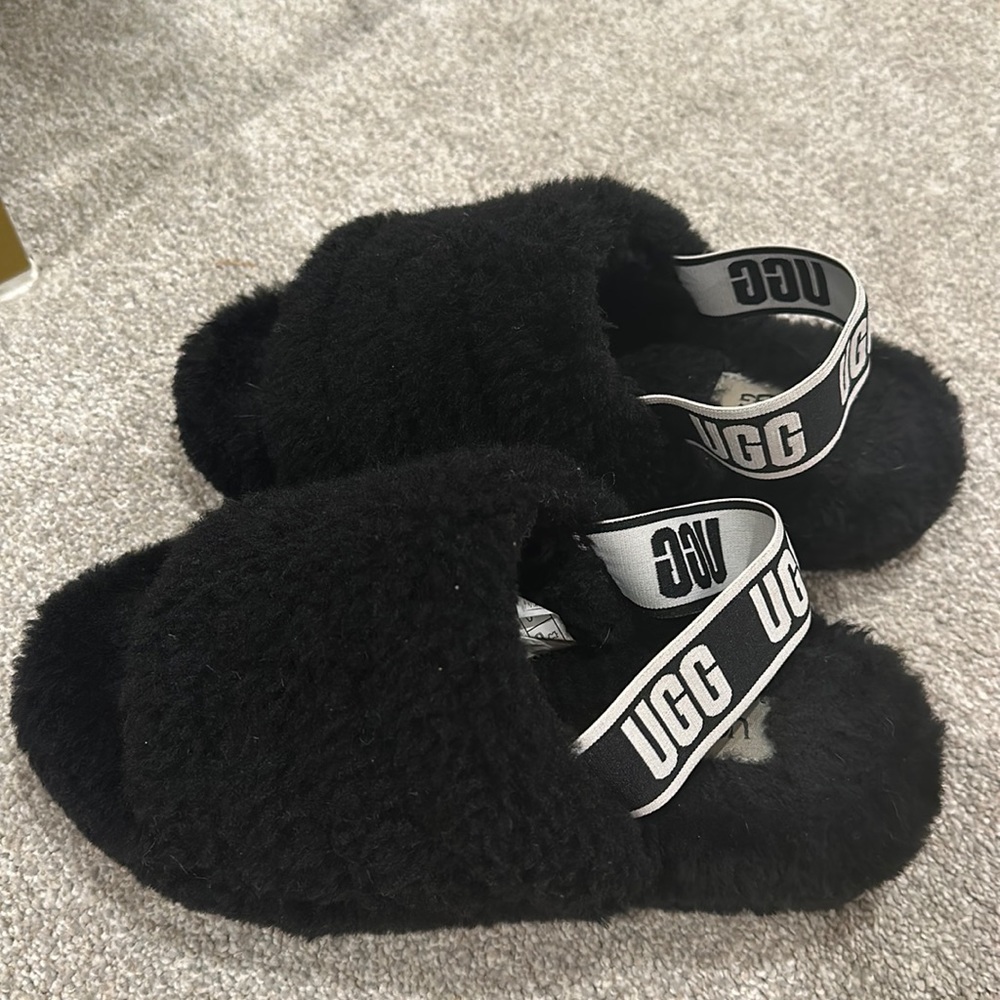 Black Uggs Slippers